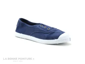 Achat chaussures Cienta Enfant Chaussure en Toile, vente Cienta 70777 bleu marine - Basket toile enfant sans lacet