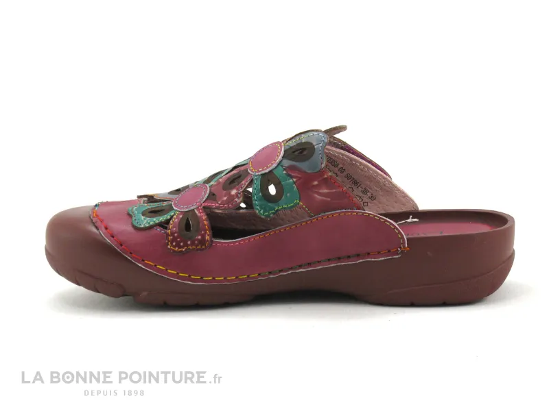 Achat chaussures Laura Vita Femme Sabot mode, vente Laura Vita BECZIERSO 03 - Violine - Sabot mode Femme