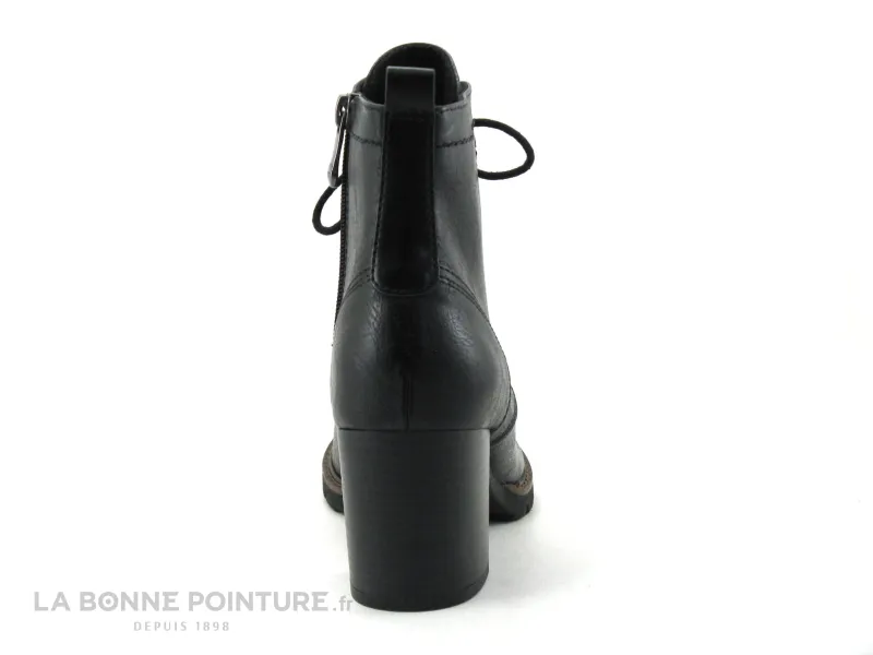 Achat chaussures Marco Tozzi Femme Boots, vente Marco Tozzi 2-25219-27 Black antic - Boots talon haut lacet et zip