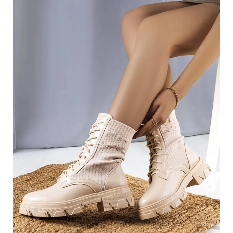 BM Bottes de randonnée beiges de Kori