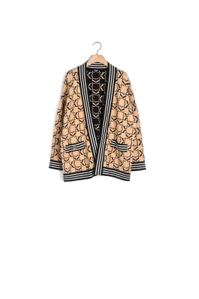 Cardigan oversize réversible