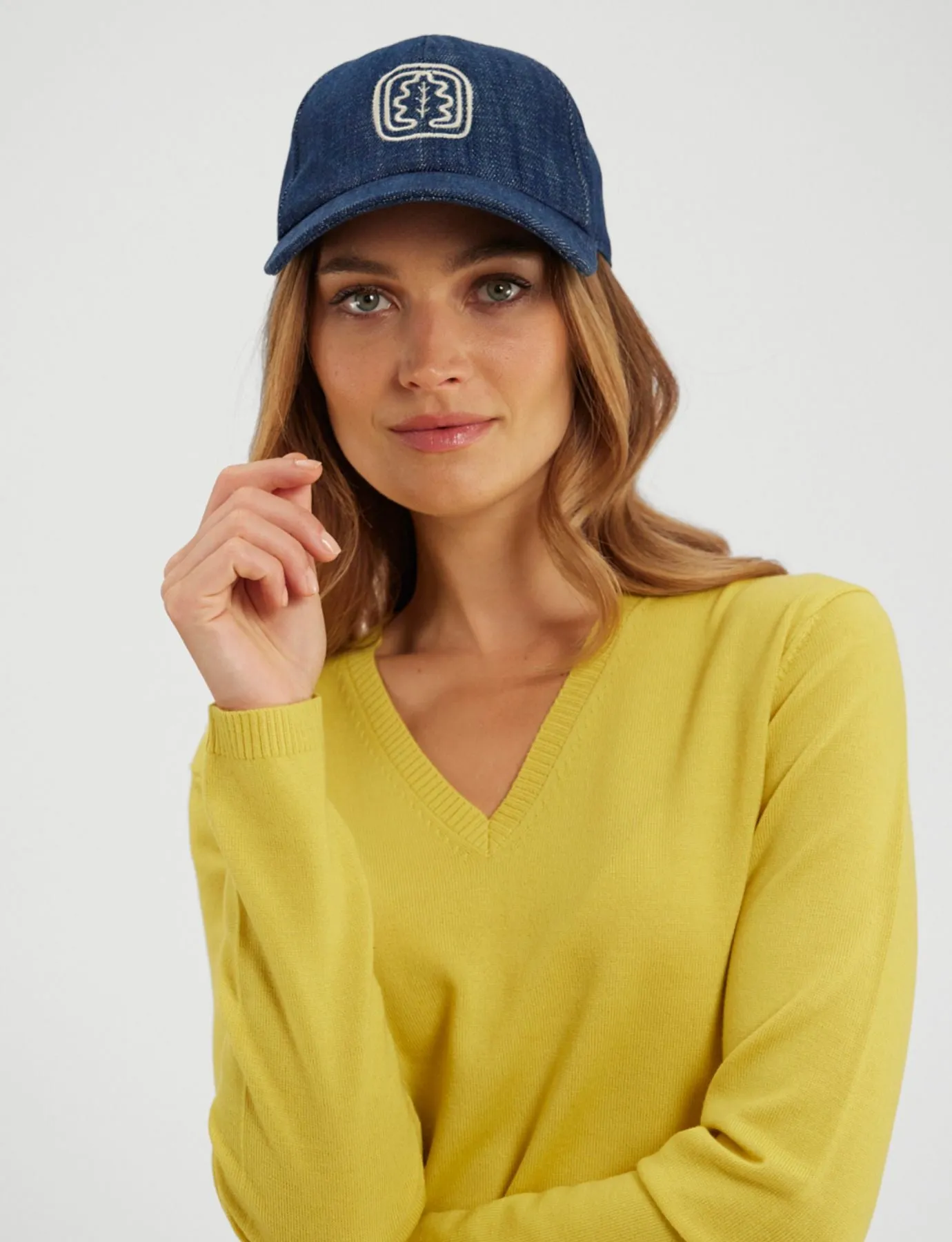 Casquette Roma bleu jean