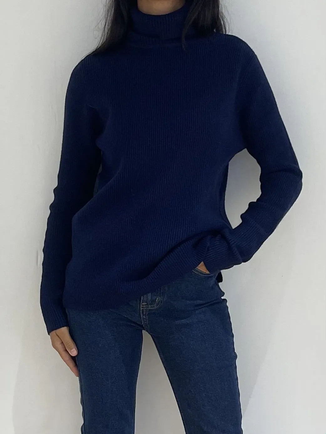 Col Roulé Laine & Mohair Côtelé - Confort et Style au Quotidien