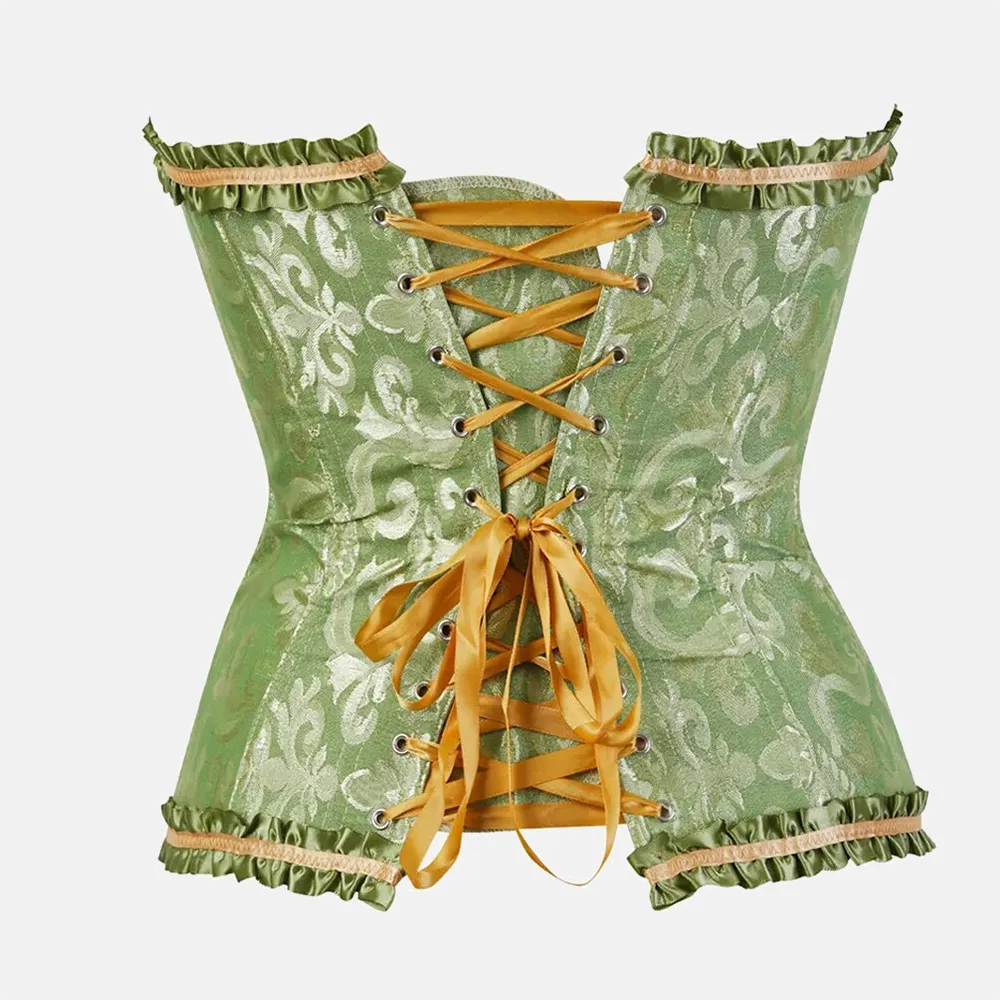 Corset vert anis bustier