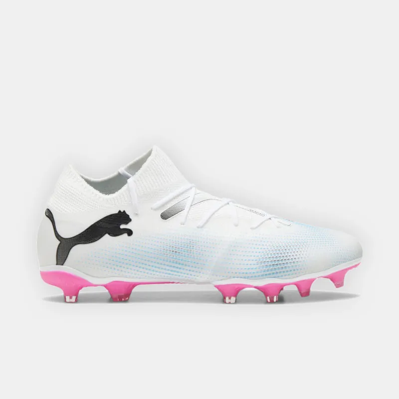 Crampons Puma Future 7 Match FG/AG - Blanc/Rose - 107715 01