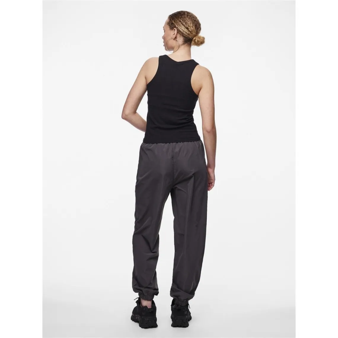 Débardeur col rond noir en viscose | 3 Suisses