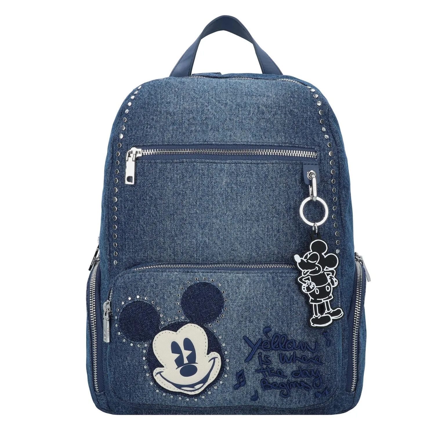 Desigual Mickey Rock Denim Sac à dos de ville 35 cm