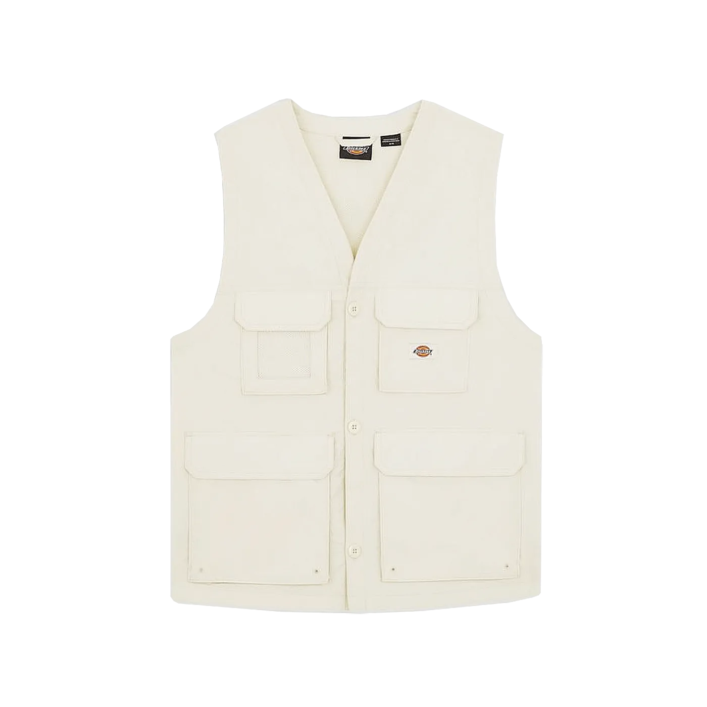 Dickies Fishersville Poplin Vest White