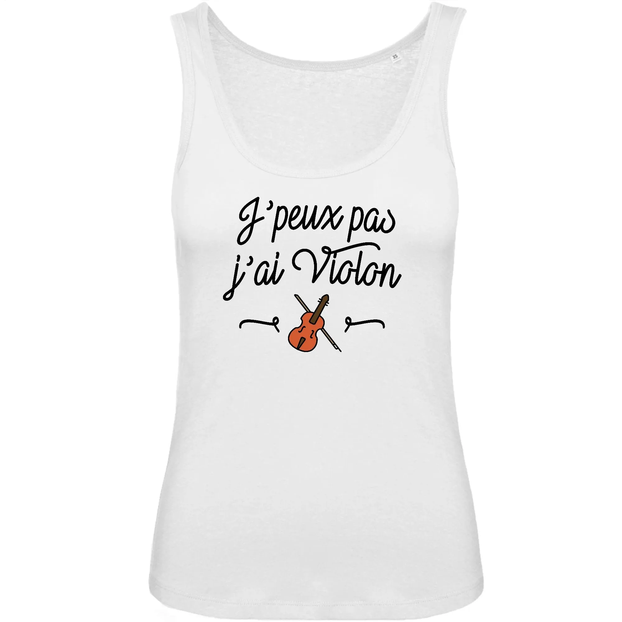 Débardeur Femme J'peux pas j'ai violon