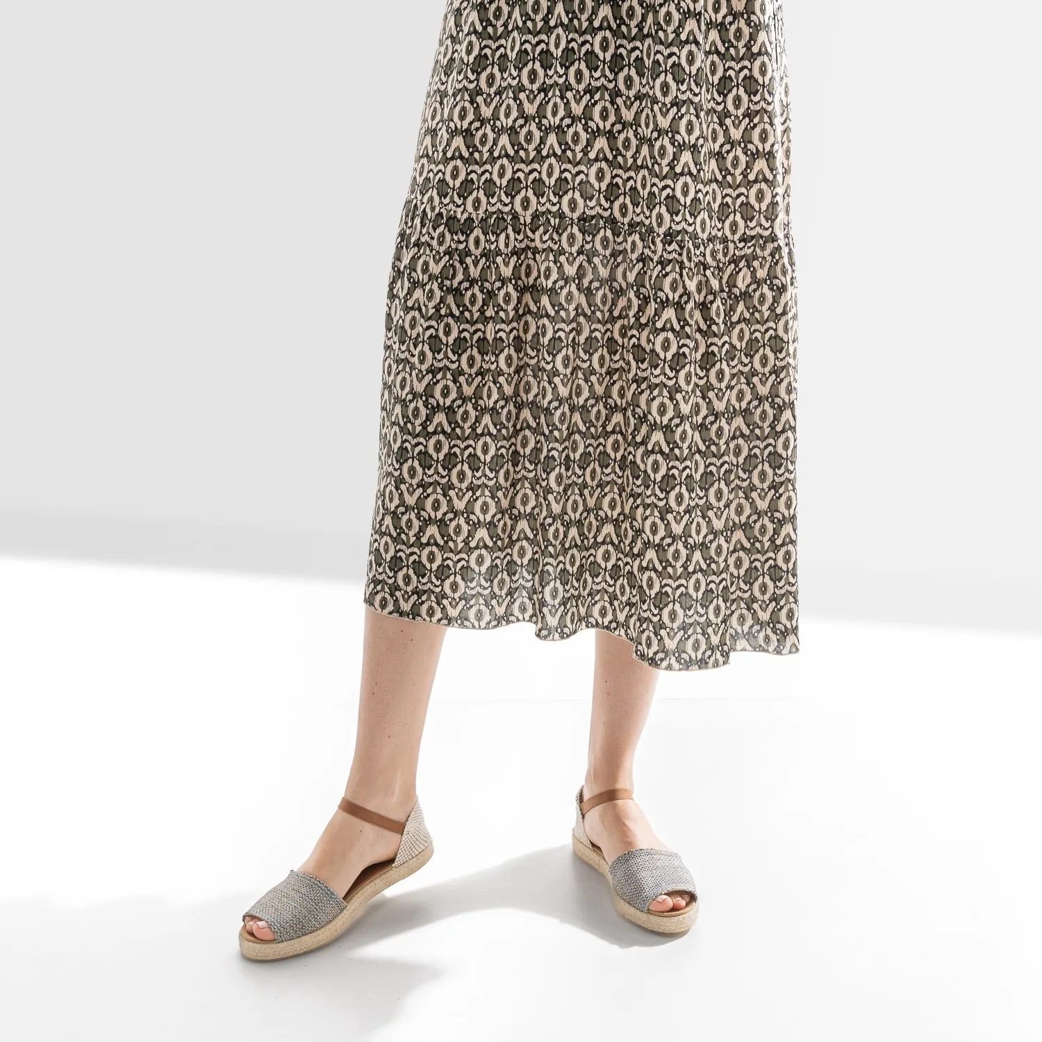 Espadrille bleue toile tressée - Espadrilles Femme | ERAM