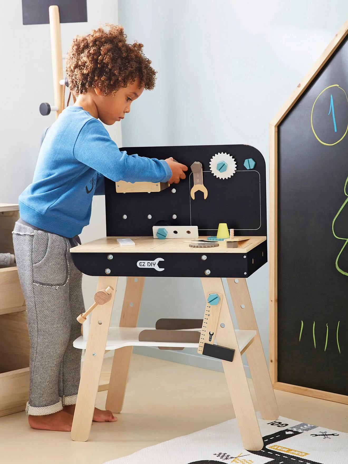Etabli de bricolage en bois FSC® beige - Vertbaudet
