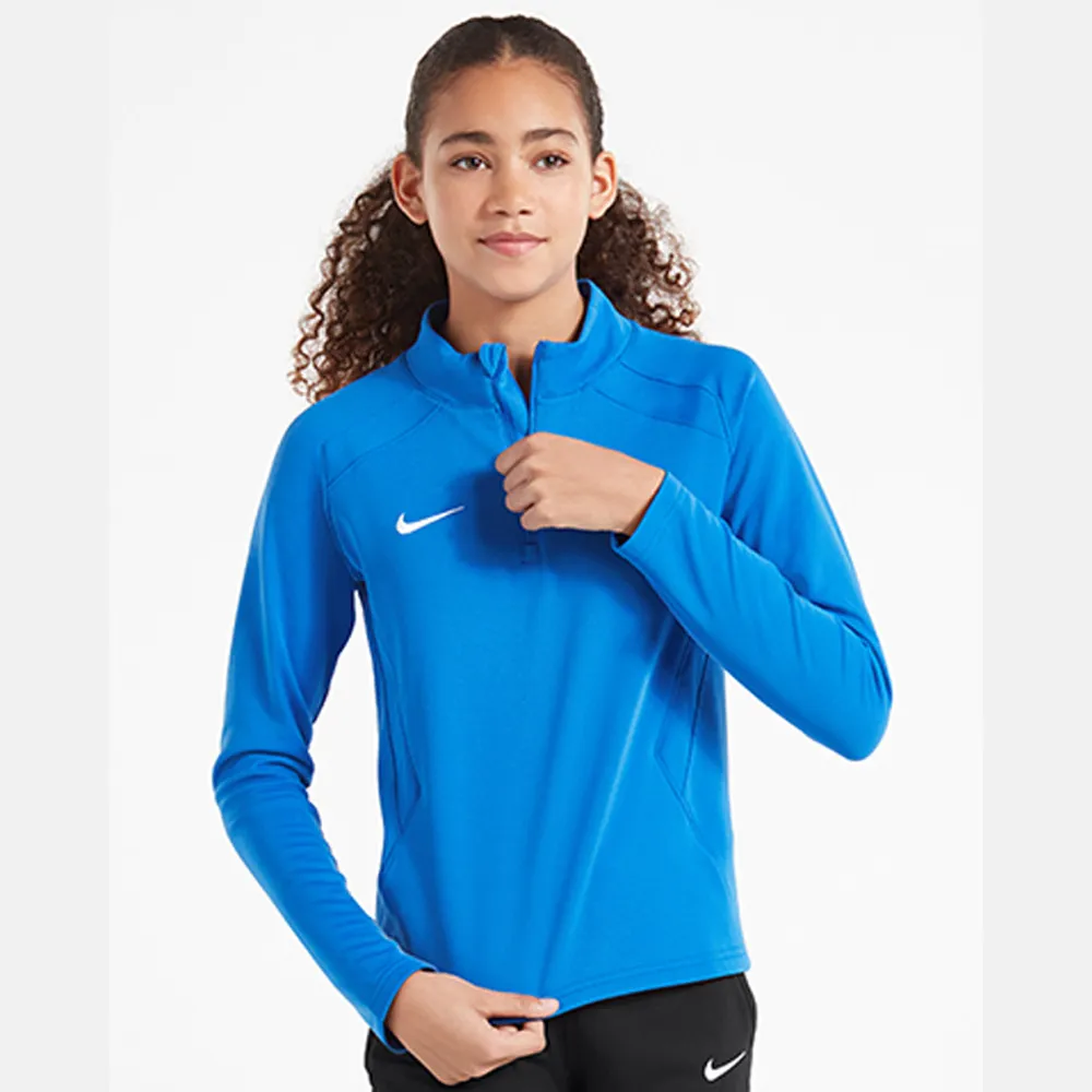 Haut d'entrainement 1/4 Zip Nike Training Bleu Royal pour enfant
