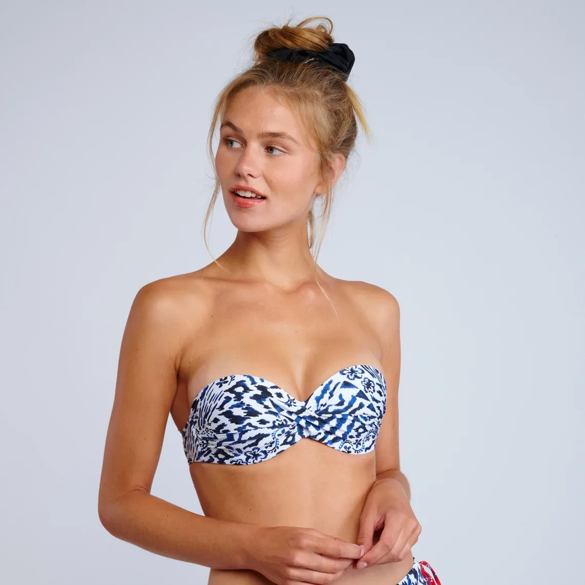 Haut de maillot de bain bandeau - Bleu indigo | 3 Suisses