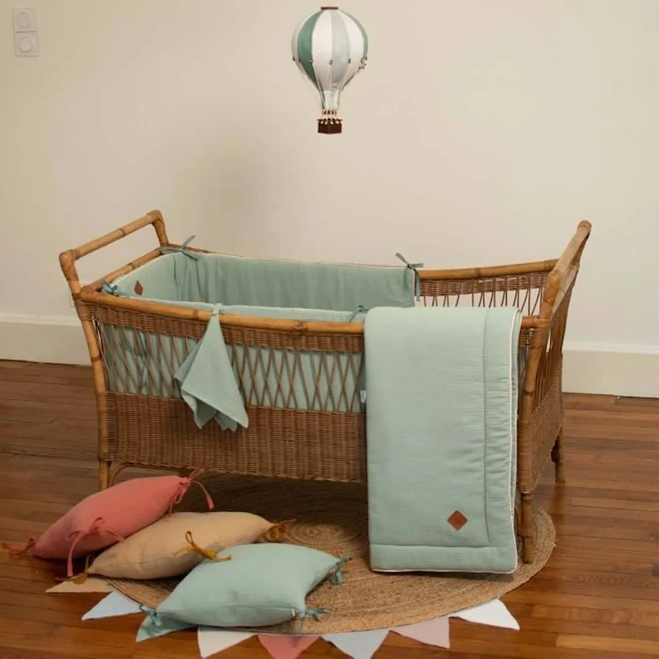 Housse de couette en gaze de coton Jeanne - Sevira Kids - Écru - 90x120 cm beige - Sevira Kids