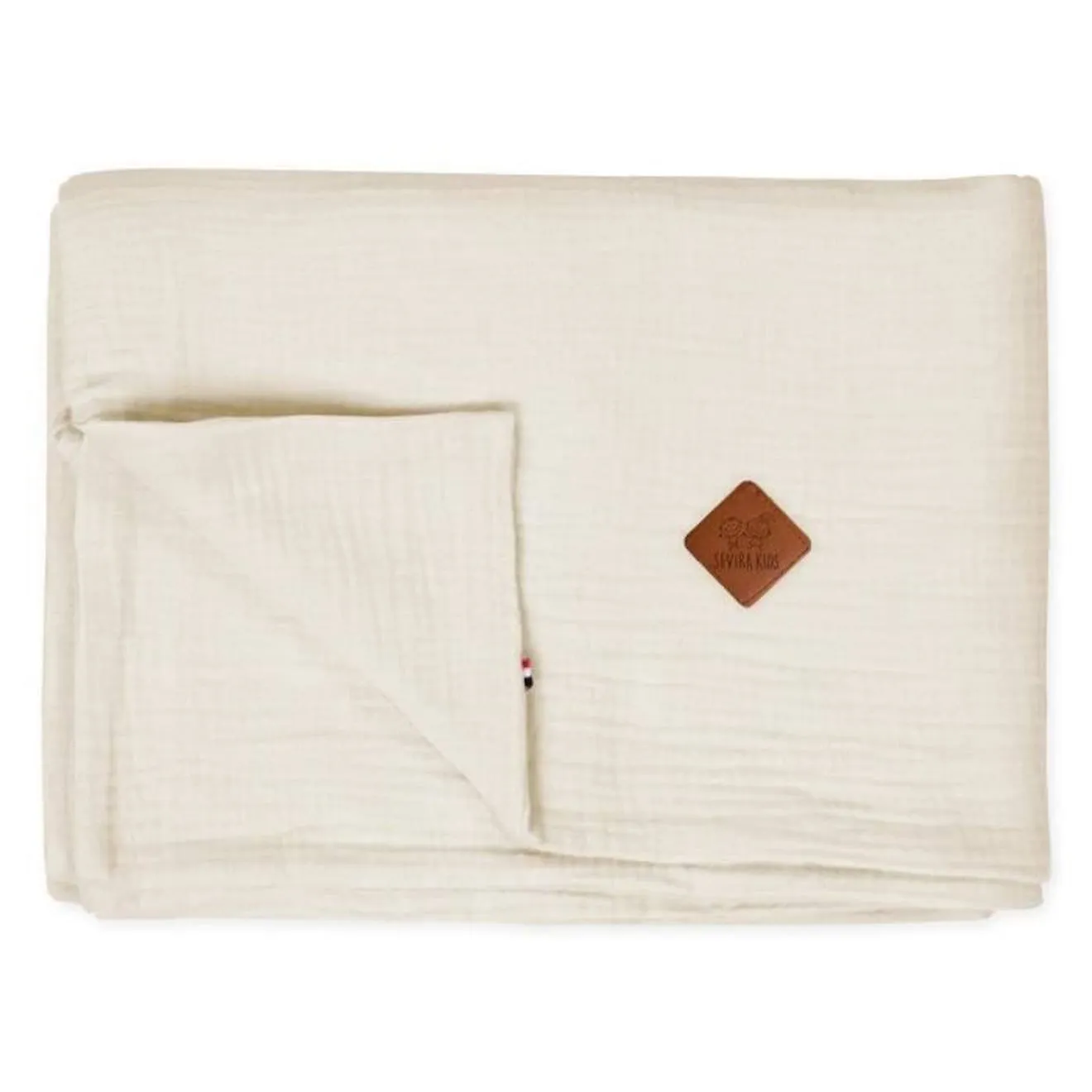 Housse de couette en gaze de coton Jeanne - Sevira Kids - Écru - 90x120 cm beige - Sevira Kids