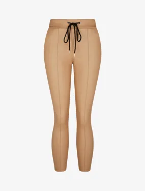 Jogpant en simili - beige