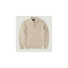 Knit Polo 9G Beige