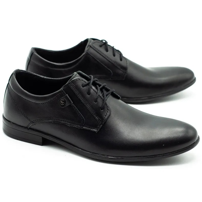KOMODO Chaussures formelles pour hommes 850 noir mat le noir