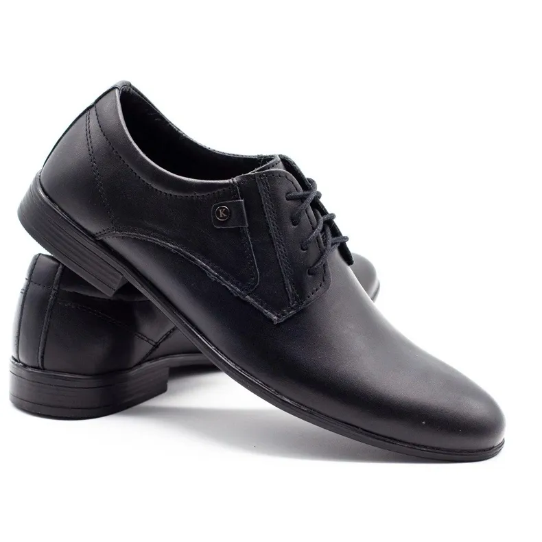 KOMODO Chaussures formelles pour hommes 850 noir mat le noir