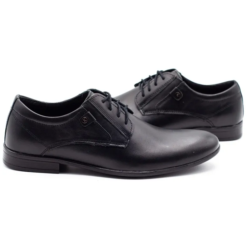 KOMODO Chaussures formelles pour hommes 850 noir mat le noir