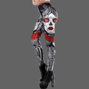Leggings tête de mort sexy