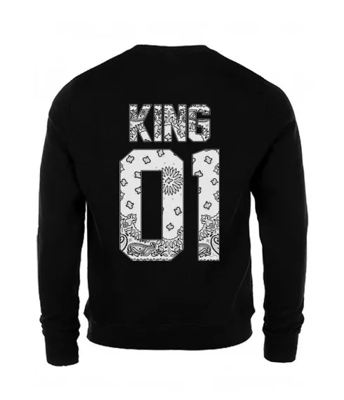 MAGIC CUSTOM - SWEAT COL ROND KING WHITE BANDANA