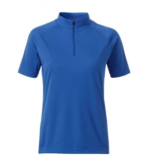 maillot cycliste zippé - FEMME - JN511 - bleu roi