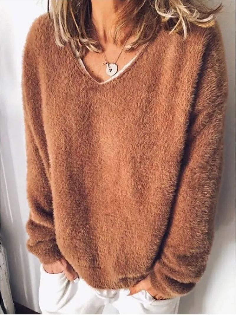 Marie | Pull col V douillet