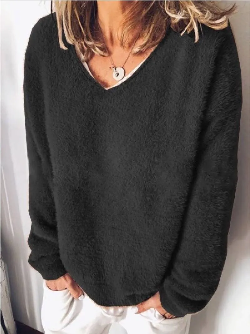 Marie | Pull col V douillet