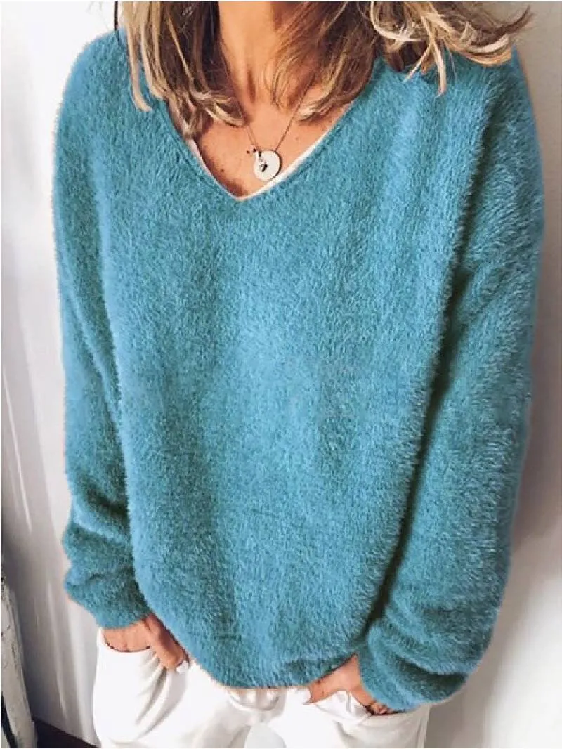 Marie | Pull col V douillet