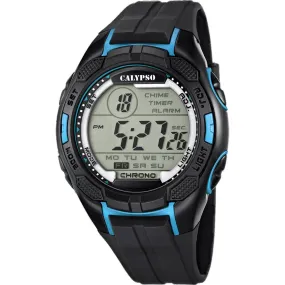 Montre Homme Calypso K5627-2 - Sport Digitale Bleue  | 3 Suisses