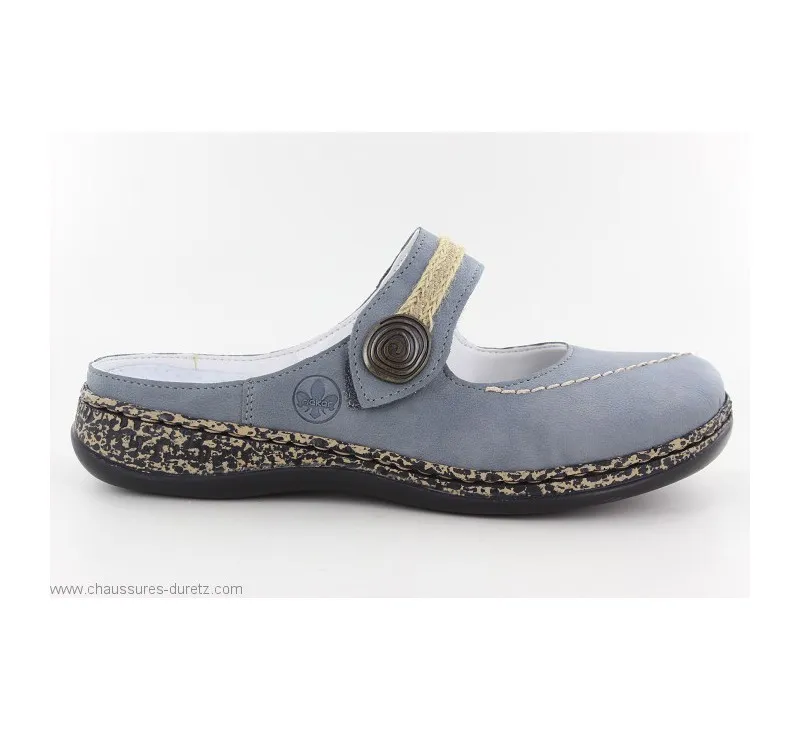 Mules  Rieker HOMI 46391-14 Bleu 