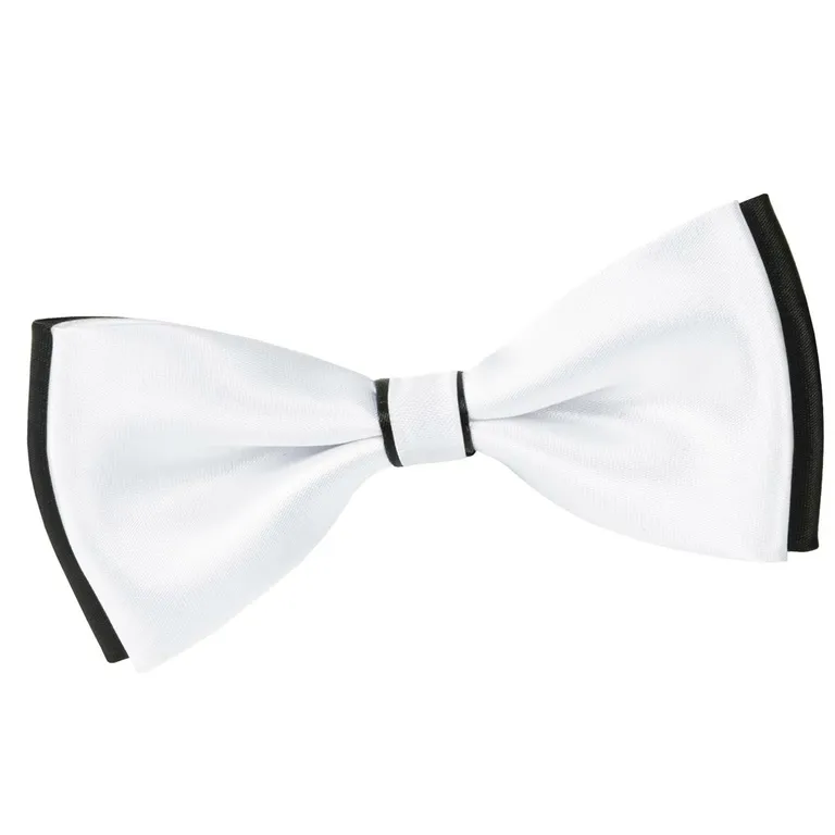 Noeud papillon BeCool Blanc sur Noir