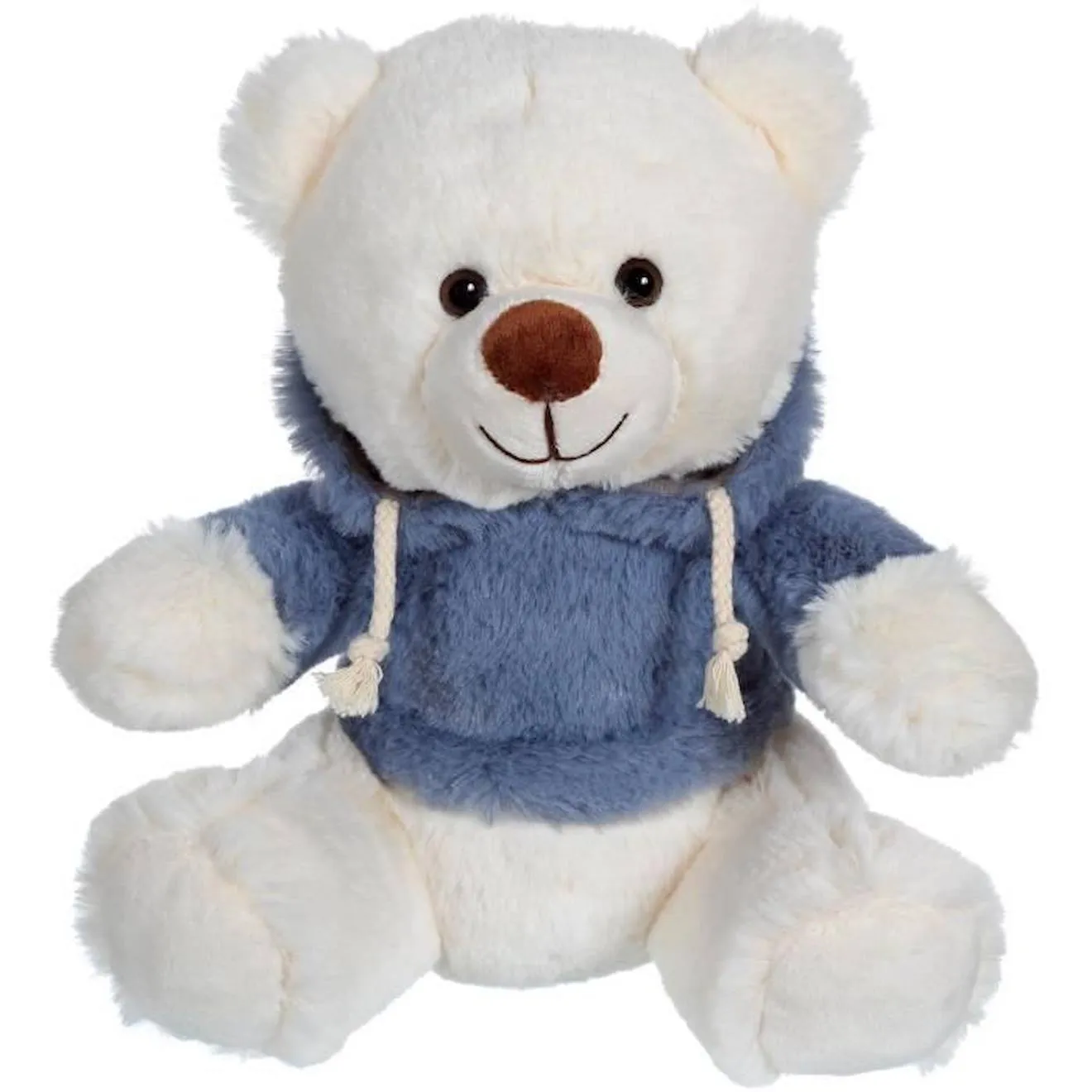 Ours en peluche GIPSY - Sweat friends 22 cm - bleu gris bleu - Gipsy Toys