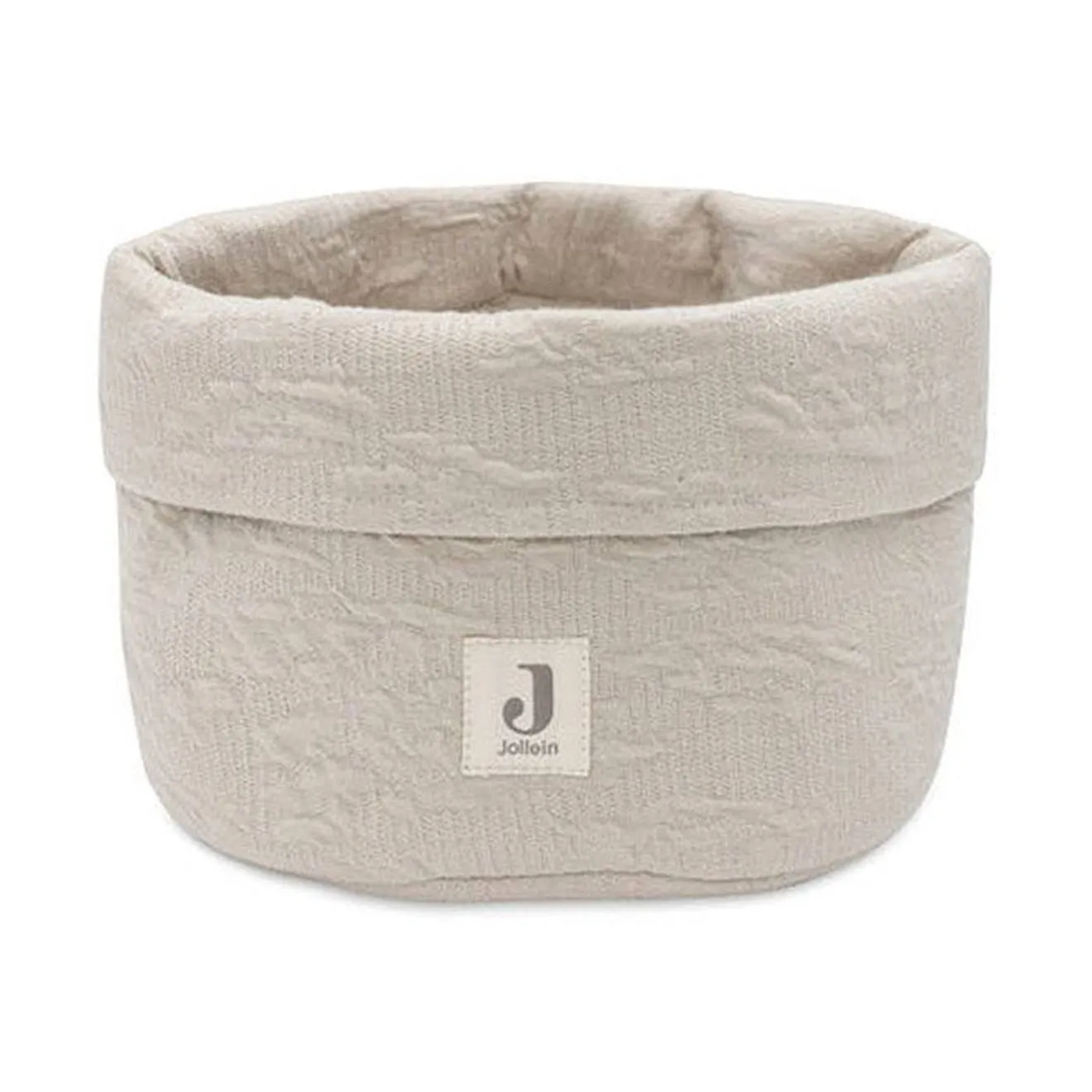 Panier de rangement 14 x 18 cm Soft Waves Nougat Beige beige - Jollein