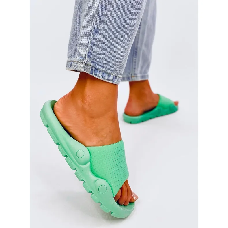 Pantoufles femme Wind Green vert