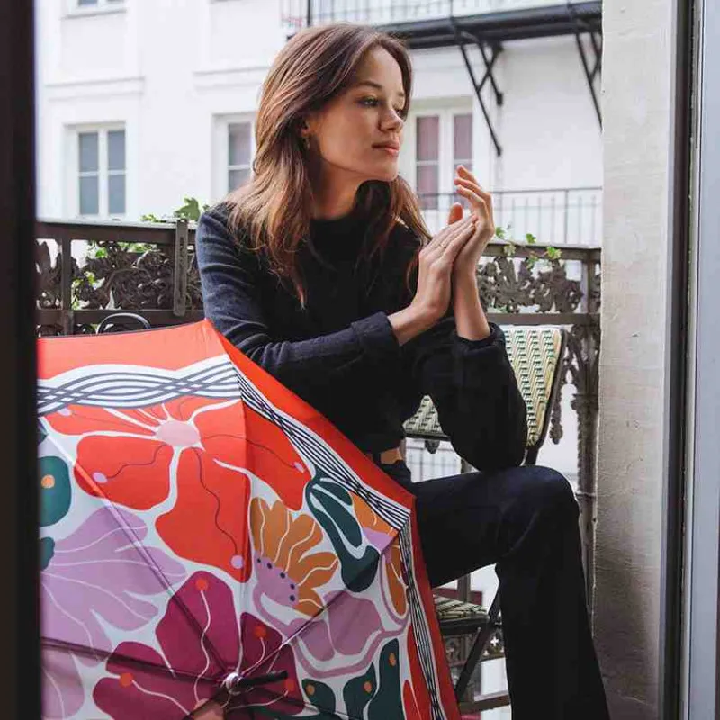 Parapluie Piganiol avec canne belle époque | Parapluie pour femme