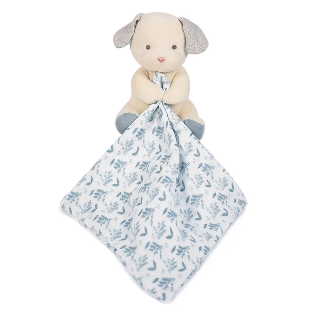 Peluche Chien avec son Doudou Botanic - Bleu
