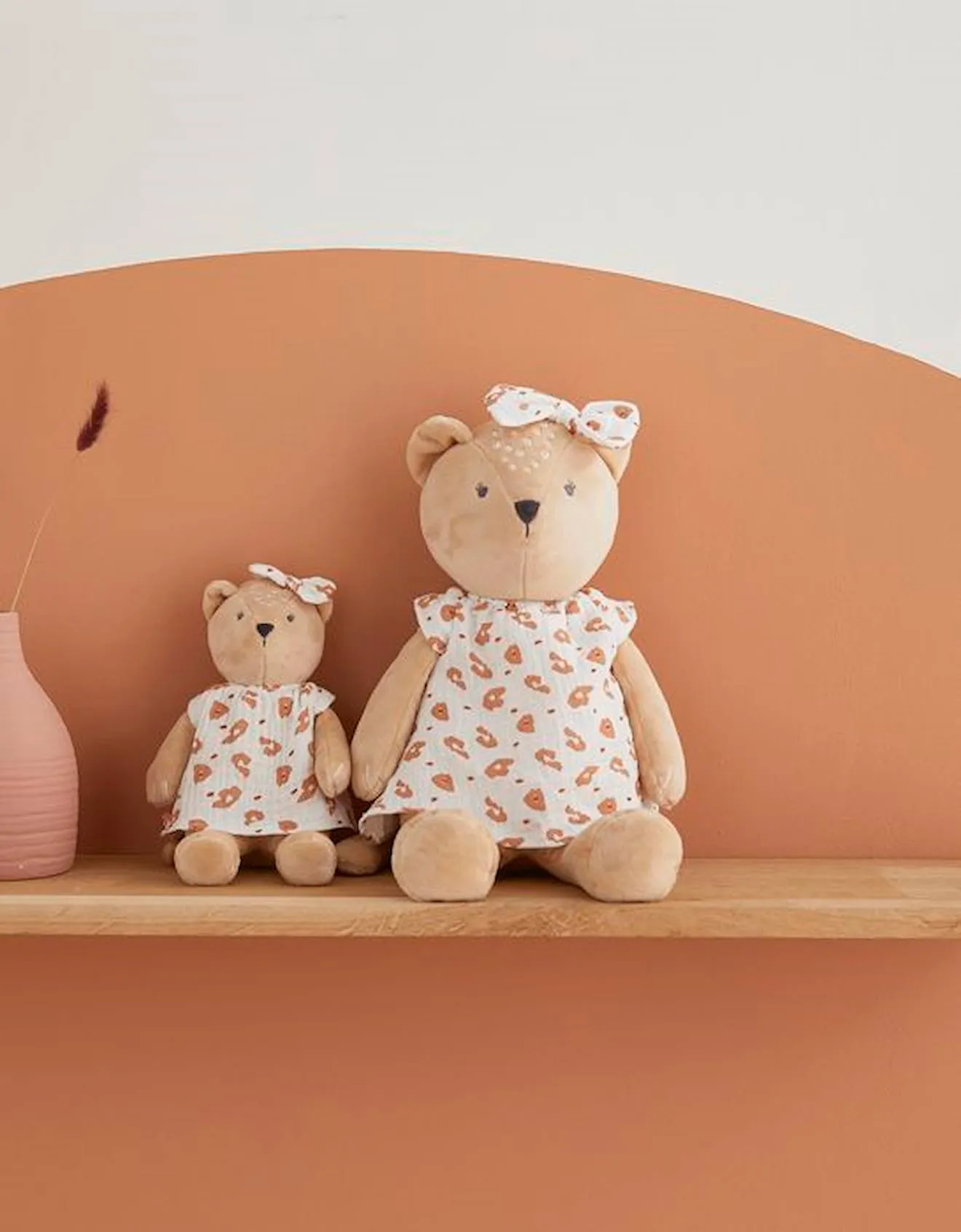 Peluche - NOUKIE'S - Kendi - Beige - Léopard - Veloudoux® beige - Noukies