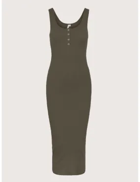 Pieces - Robe Longue Kitte Kaki