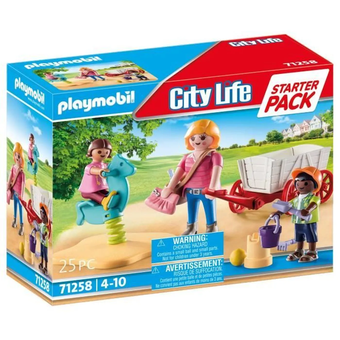 PLAYMOBIL - 71258 - Dollhouse La Maison Traditionnelle - Starter Pack - Nourrice avec enfants bleu - Playmobil