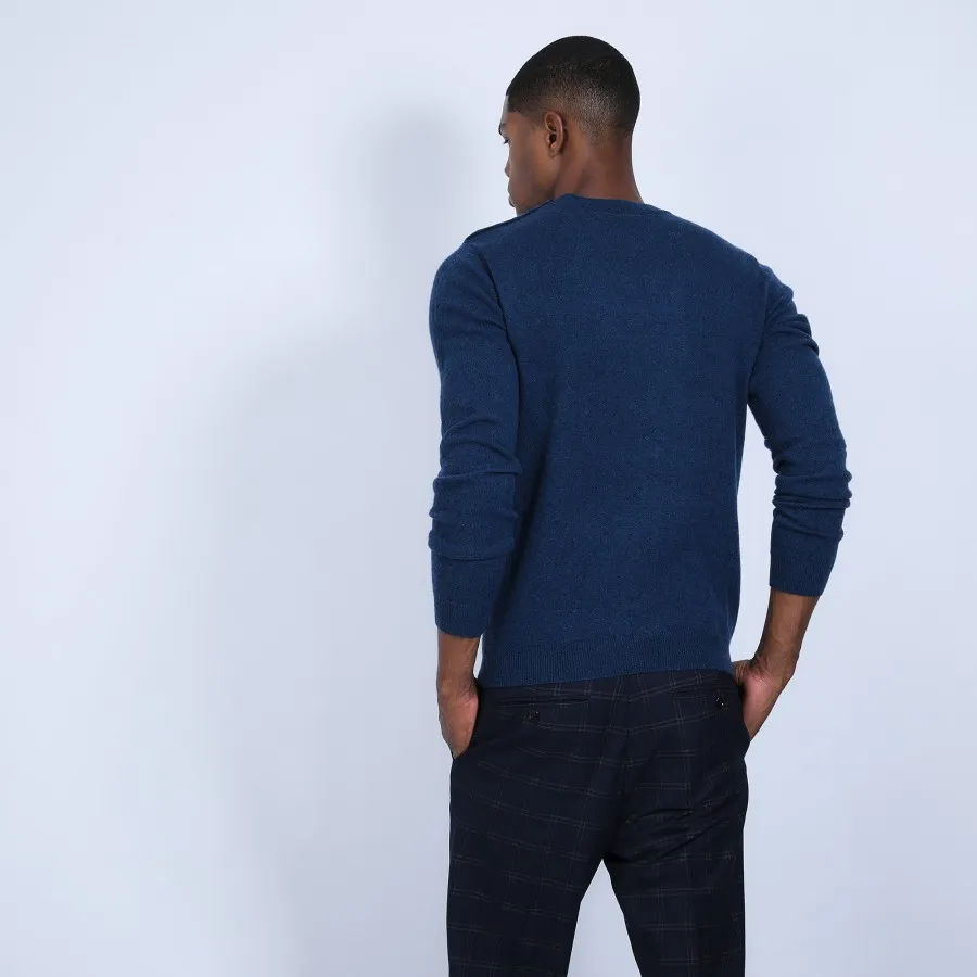 Pull cachemire boutons épaule - Bonifas
