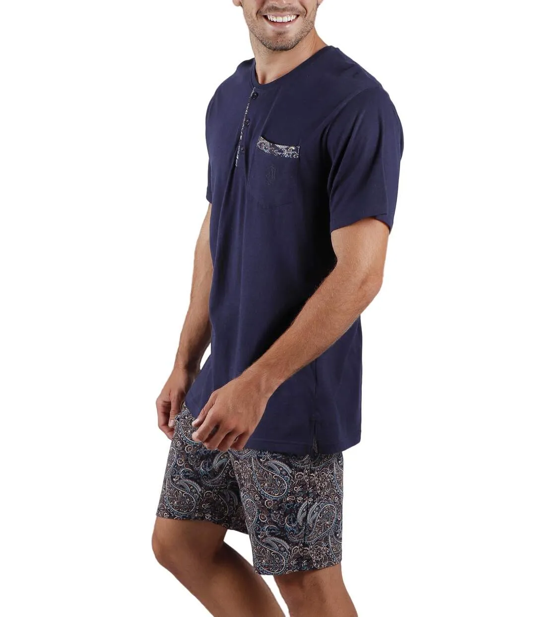Pyjama short t-shirt Cachemire Admas