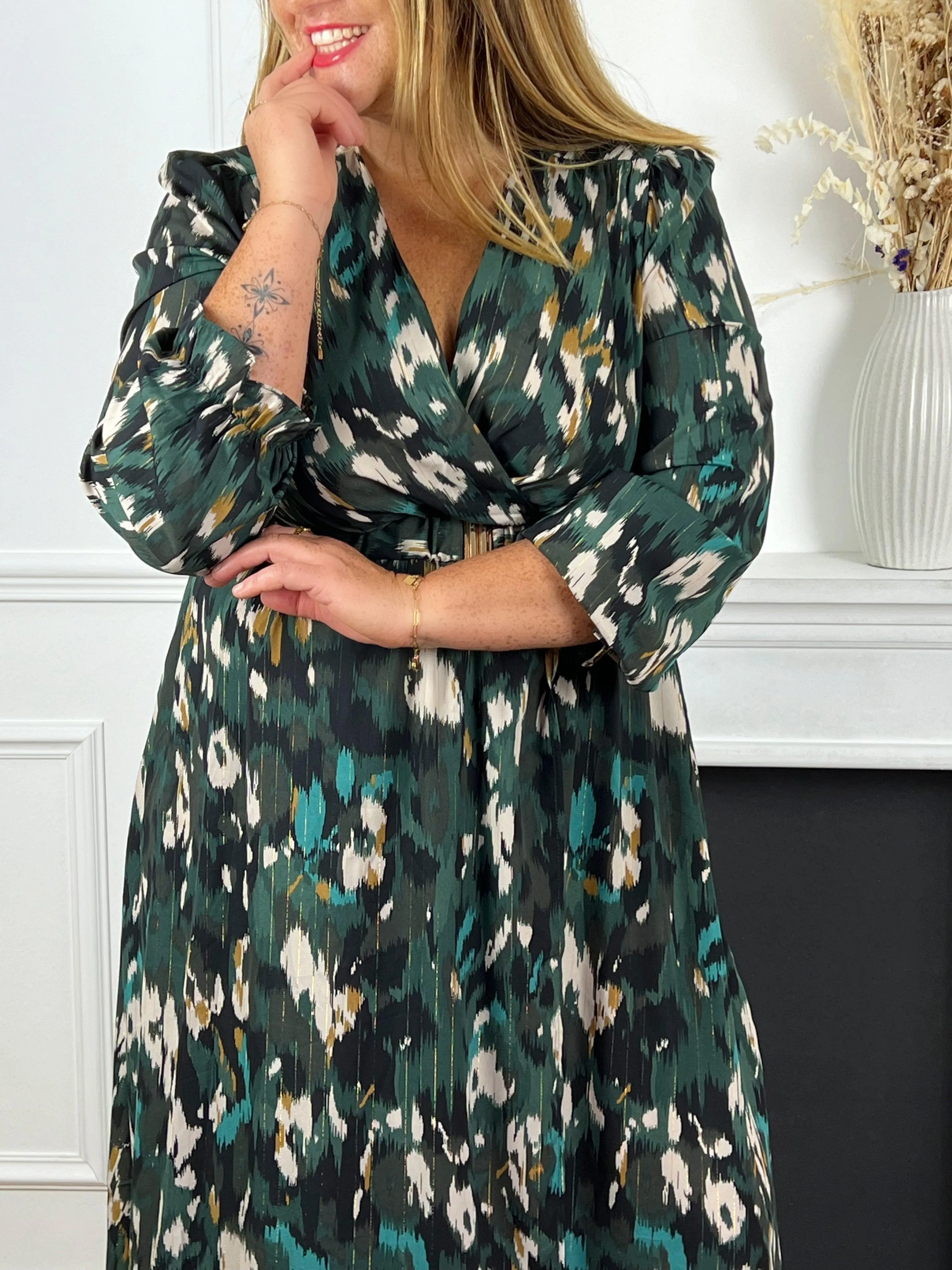 Robe longue à motif : Lilia