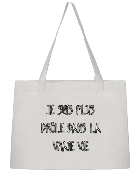 Sac Shopping Je Suis Plus Drôle Dans La Vraie Vie par Phocea Editions