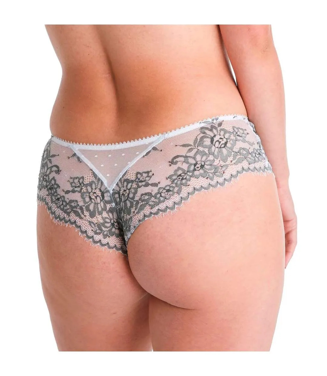 Shorty tanga kaki Fastueuse