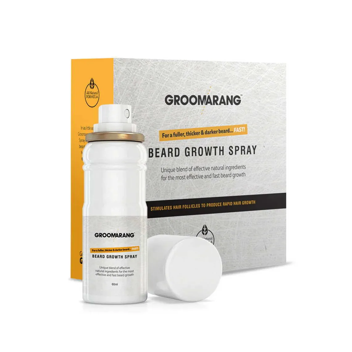 Spray Naturel Accélérateur De Pousse Pour La Barbe Groomarang - Huile de Rasage Homme sur MenCorner
