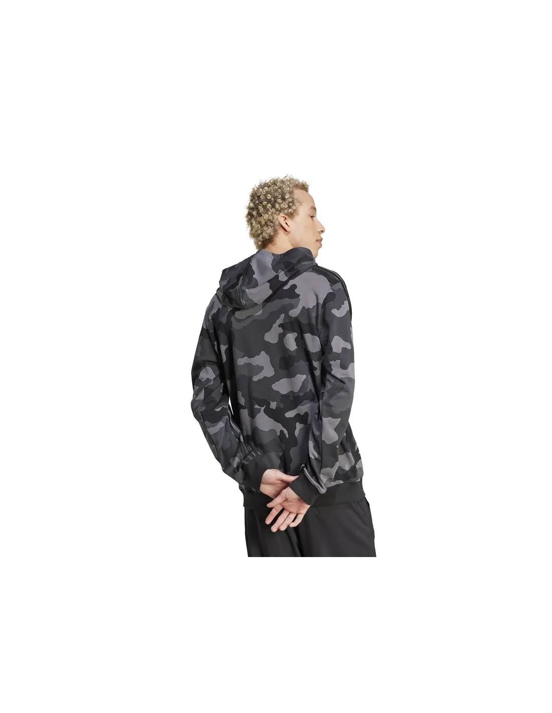 Sweat adidas Homme Essentiels saisonniers Camouflage Noir