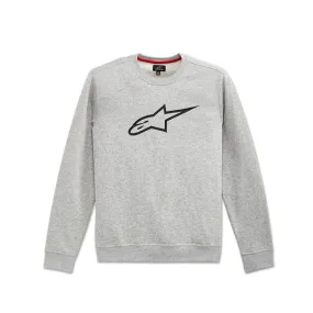 SWEAT ALPINESTARS AGELESS CREEW FLEECE GRIS BLANC