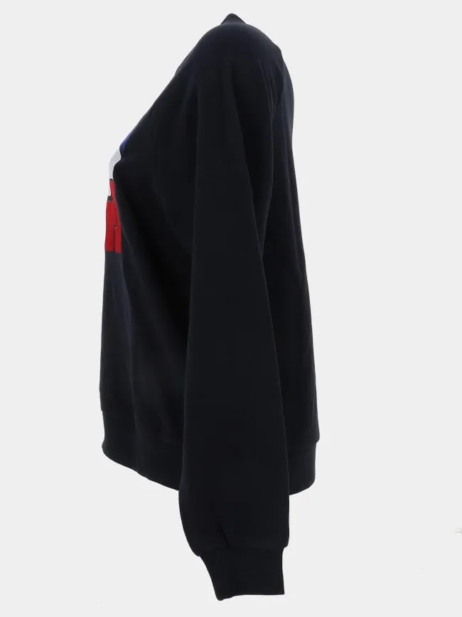 Sweat bertie col rond bleu femme - Only | wimod